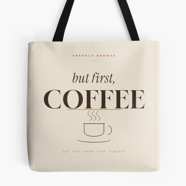 Item preview, But First Coffee Freshly Brewed Kitchen Poster designed and sold by SnazzifyDigital.