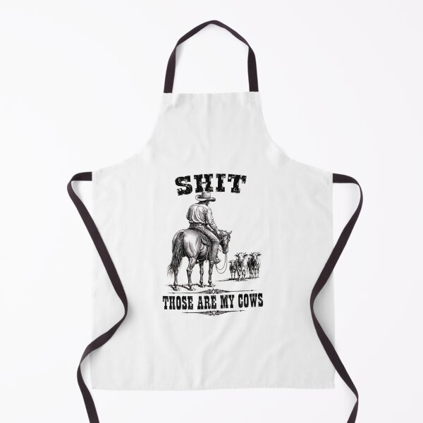 Item preview, SHIT Those Are My Cows Cowboy Rancher Funny Western Vintage designed and sold by PaletteArc.