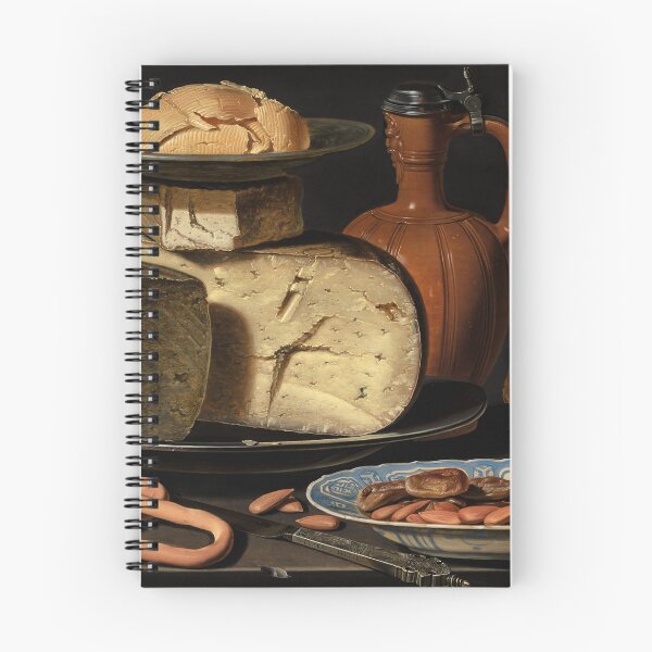 Item preview, Still Life with Cheeses, Almonds and Pretzels designed and sold by Craphe.