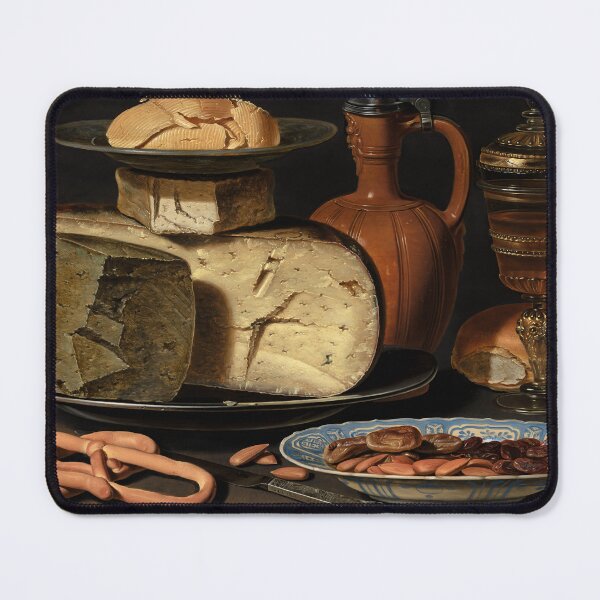 Item preview, Still Life with Cheeses, Almonds and Pretzels designed and sold by Craphe.