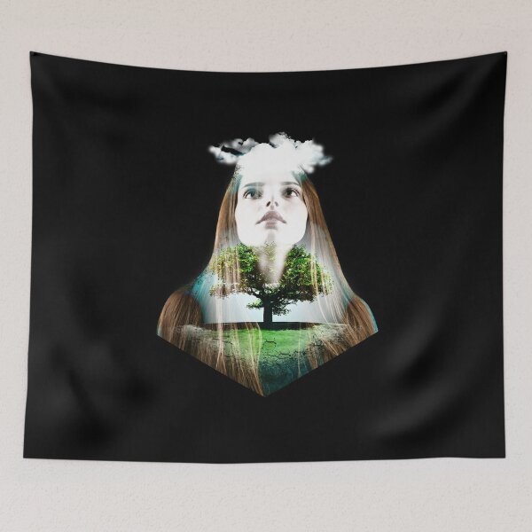Item preview, Surreal Nature Woman Tree of Life Storm Cloud designed and sold by JIMBOEE.