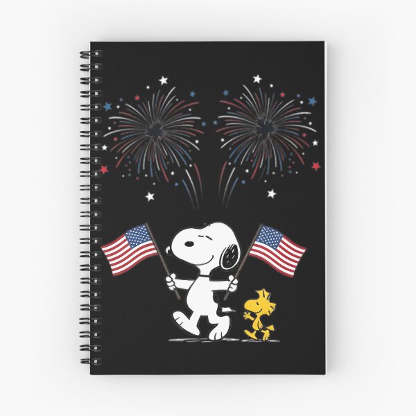 Item preview, Snoopy Woodstock Stars Stripes Fireworks Patriotic Pup Fun | ⭐⭐⭐⭐⭐ designed and sold by DodgerTheHunter.