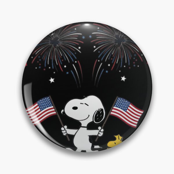 Item preview, Snoopy Woodstock Stars Stripes Fireworks Patriotic Pup Fun | ⭐⭐⭐⭐⭐ designed and sold by DodgerTheHunter.