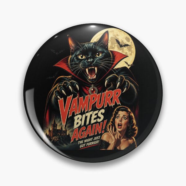 Item preview, Vampurr Bites Again Funny Cat 7 designed and sold by Positive&FunnyThings.