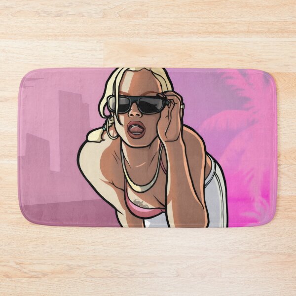 Item preview, Retro Blonde Girl Synthwave - Vice Tropical Beach Vector Poster designed and sold by Billy Morfo™.