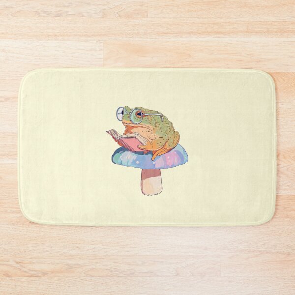 Item preview, Cute Bookworm Frog Reading on Mushroom designed and sold by jianina-alondra.
