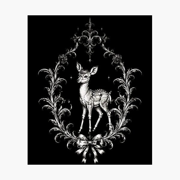 Item preview, Vintage Deer Botanical Frame - Woodland Fawn  designed and sold by Luxnox.