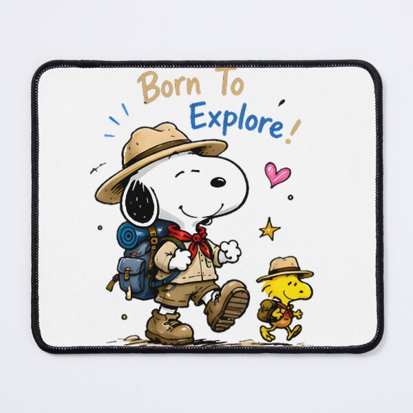 Item preview, Snoopy & Woodstock: Born To Explore Adventure | Limited Edition designed and sold by DodgerTheHunter.