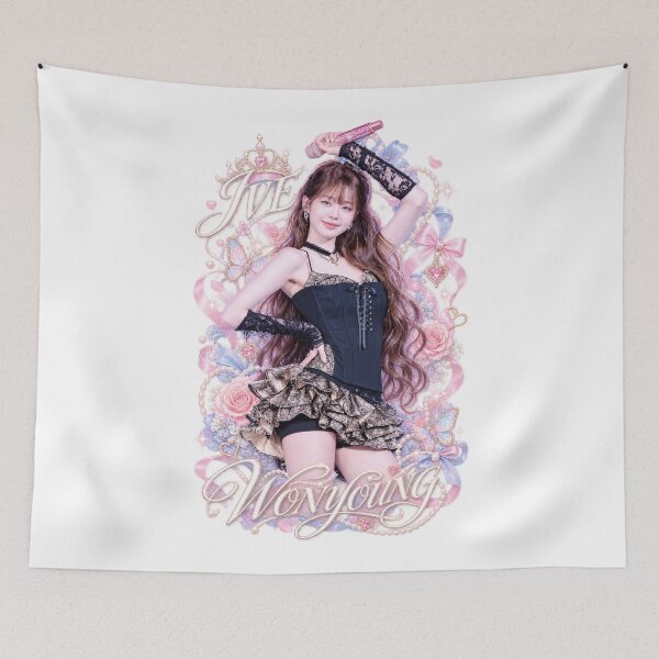 Item preview, Wonyoung IVE Y2K Bootleg Rap Tee | Heart Ribbon Coquette Shirt designed and sold by Valereekmerch.