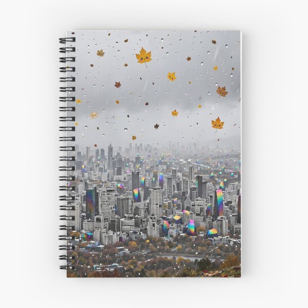 Item preview, Cute Fall Leaves in Fantasy Cityscape designed and sold by m-y-A-I-A-R-T-.