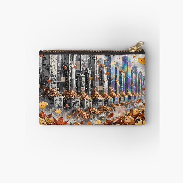 Item preview, Cute Fall Leaves in Fantasy Cityscape designed and sold by m-y-A-I-A-R-T-.