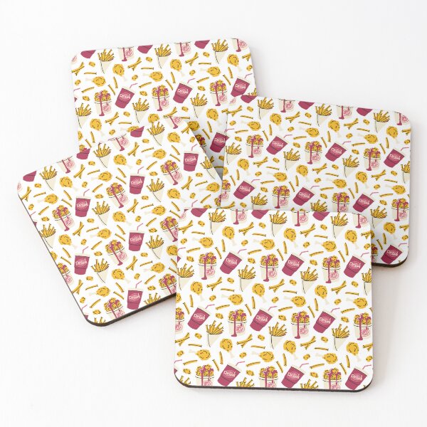 Item preview, Crispy Fried Chicken and French Fries Pattern designed and sold by Panna Limon Store.