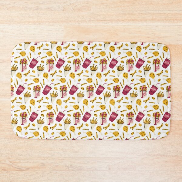 Item preview, Crispy Fried Chicken and French Fries Pattern designed and sold by Panna Limon Store.