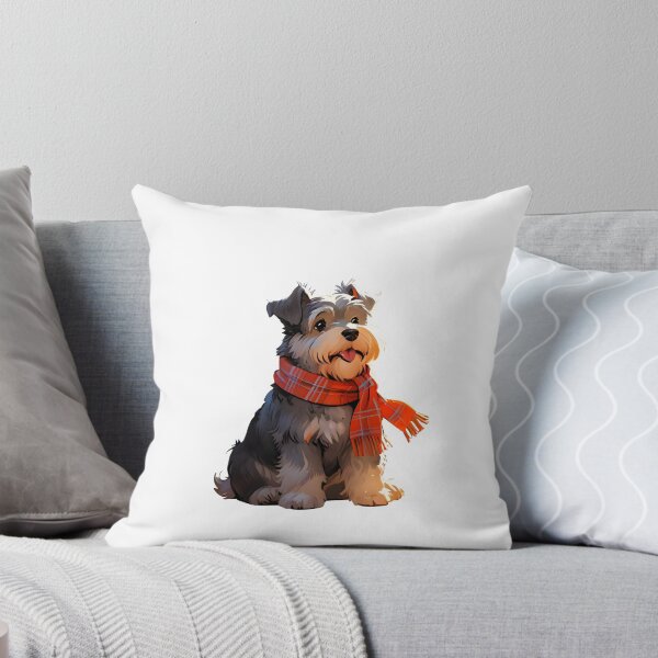 Item preview, Cute Autumn Schnauzer Art designed and sold by Kedspicedesign.