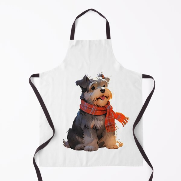 Item preview, Cute Autumn Schnauzer Art designed and sold by Kedspicedesign.