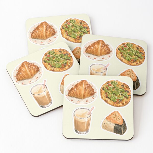 Item preview, Cozy Cafe Food Aesthetic Minimalist Art designed and sold by MuseAI.