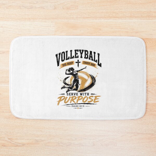 Item preview, Volleyball Serve With Purpose Dig Deep Trust God Isaiah 40_31 Christian designed and sold by PaletteArc.