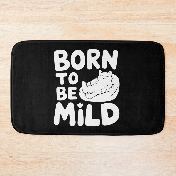 Item preview, Born to be Mild Cat in Black designed and sold by Mavazi.