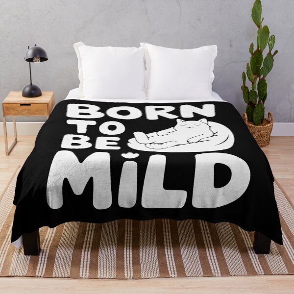 Item preview, Born to be Mild Cat in Black designed and sold by Mavazi.
