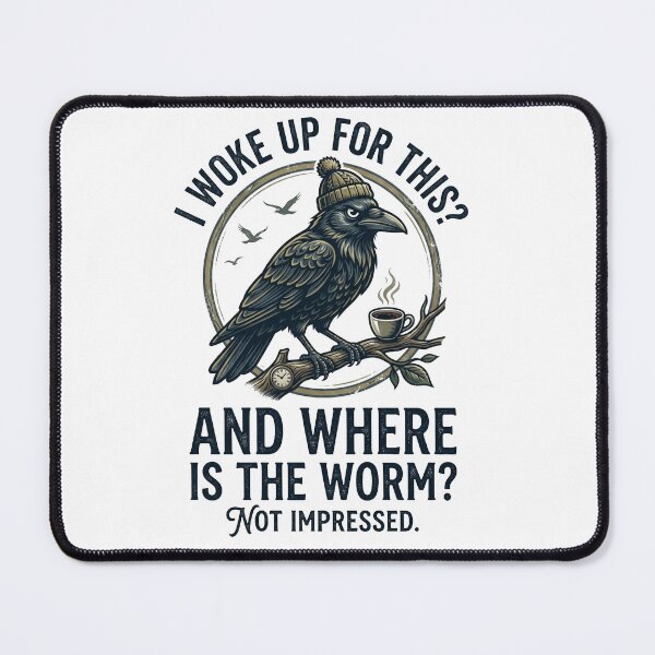Item preview, I Woke Up For This Funny Crow Coffee designed and sold by designwiss.