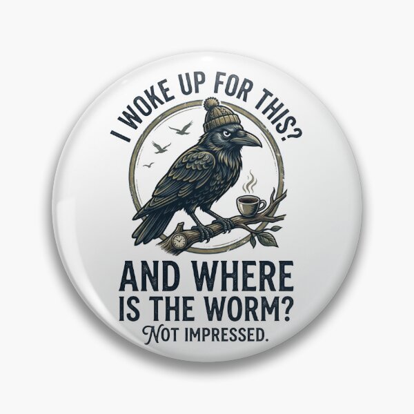 Item preview, I Woke Up For This Funny Crow Coffee designed and sold by designwiss.