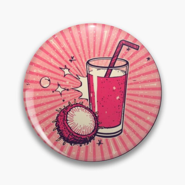 Item preview, Glass of lychee juice ilillustration designed and sold by DuliDoodles.