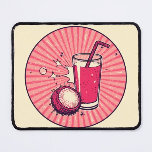 Item preview, Glass of lychee juice ilillustration designed and sold by DuliDoodles.
