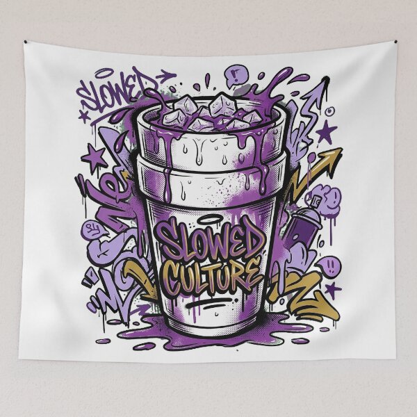 Item preview, Slowed Culture — Purple Cup Graffiti Art designed and sold by hamza19911991.