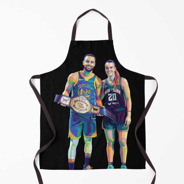 Item preview, Stephen Curry and Sabrina Ionescu Colorful Pop Art designed and sold by SiksisArt.