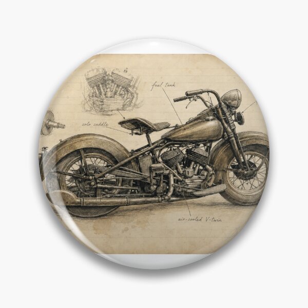 Item preview, Vintage Motorcycle Mechanic’s Sketchbook designed and sold by Russell Thorne.