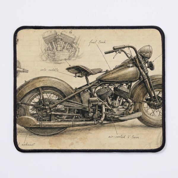 Item preview, Vintage Motorcycle Mechanic’s Sketchbook designed and sold by Russell Thorne.