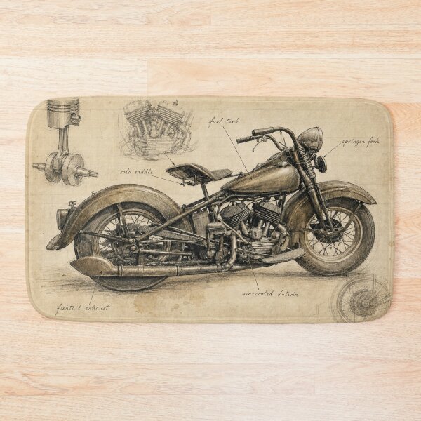 Item preview, Vintage Motorcycle Mechanic’s Sketchbook designed and sold by Russell Thorne.