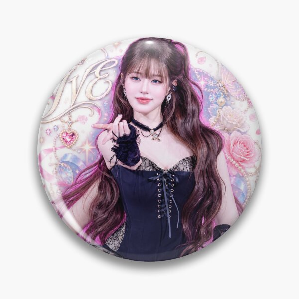 Item preview, Wonyoung IVE Rose Wreath Sticker | Pink Satin Ribbon Frame designed and sold by Valereekmerch.