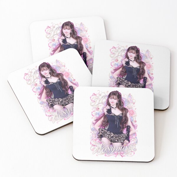 Item preview, Wonyoung IVE Rose Wreath Sticker | Pink Satin Ribbon Frame designed and sold by Valereekmerch.