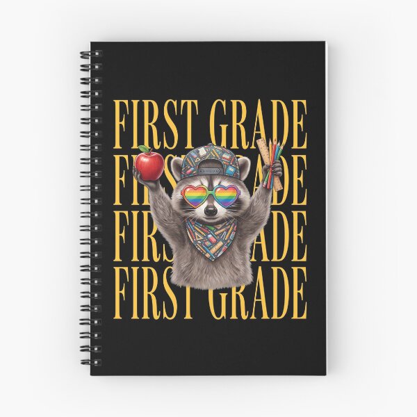 Item preview, First Grade Funny Raccoon Back To School  designed and sold by CaneufeyCip.