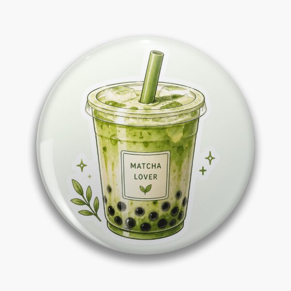 Item preview, Matcha Lover Boba Tea Sticker – Cute Green Matcha Milk Tea Aesthetic Kawaii Design designed and sold by AstraDrip Studio.