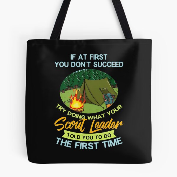 Item preview, Scout Leader Camping Humor Text Design designed and sold by sealescoz.