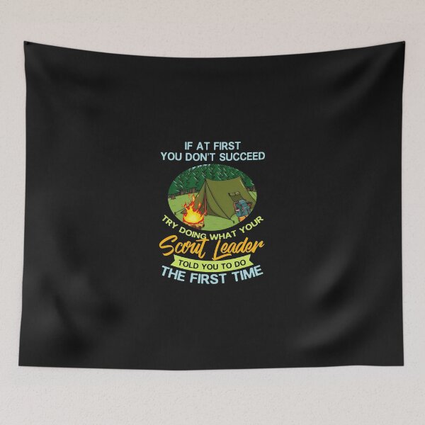 Item preview, Scout Leader Camping Humor Text Design designed and sold by sealescoz.