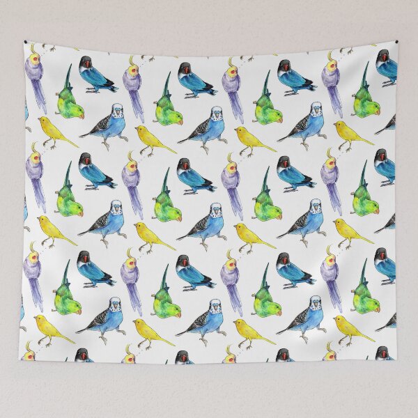 Item preview, Bird Watercolour pattern  designed and sold by EllenorMererid.