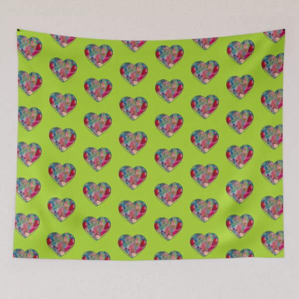 Item preview, Colorful Faces in a Heart – Abstract Portrait Art designed and sold by Adela80.