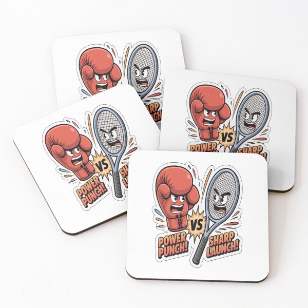 Item preview, Boxing Glove Versus Tennis Racket Power Sticker designed and sold by Imaginarium of Chaos falcon88 .