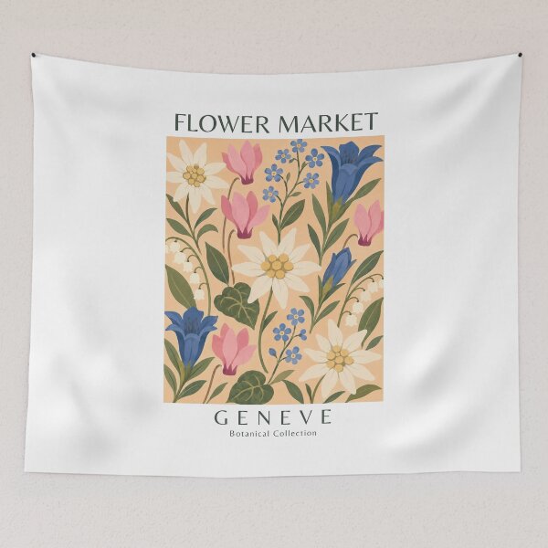 Item preview, Geneve - Flower Market designed and sold by StudioRedKoala.