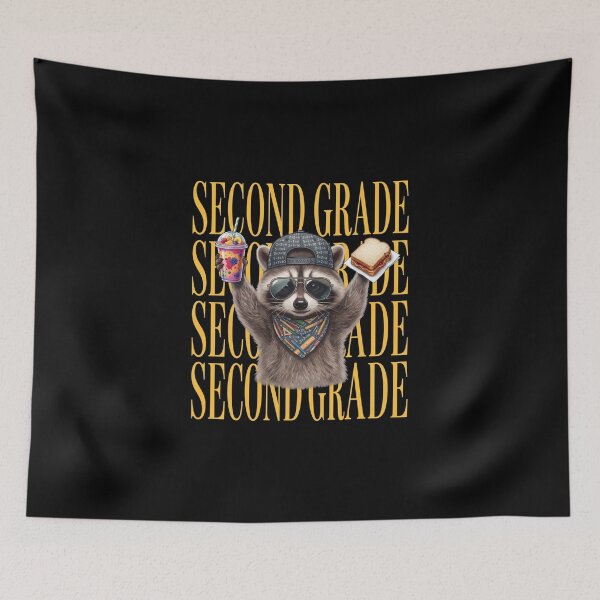 Item preview, Second Grade Funny Raccoon Back To School designed and sold by CaneufeyCip.