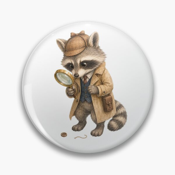 Item preview, Lindo mapache detective designed and sold by photoparadise22.