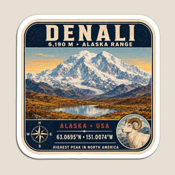 Item preview, Denali Alaska Mountain designed and sold by naturalsurvival.
