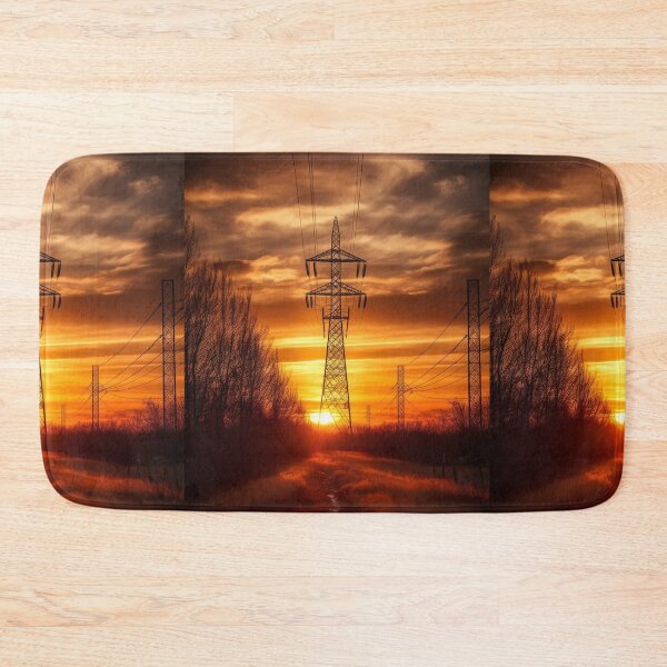 Item preview, Electricity Pylon Sunset Sky designed and sold by Pylon-Bureau.