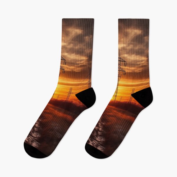 Item preview, Electricity Pylon Sunset Sky designed and sold by Pylon-Bureau.