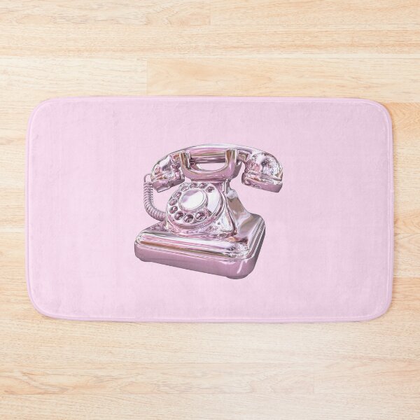 Item preview, Pink Chrome Retro Rotary Telephone designed and sold by jianina-alondra.