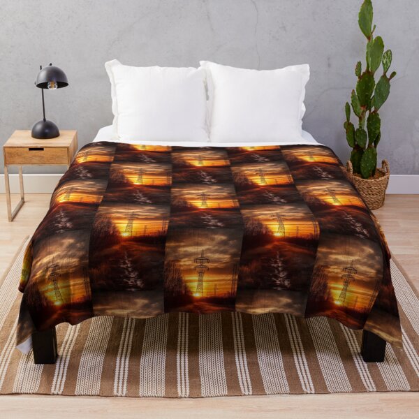 Item preview, Electricity Pylon Sunset Sky designed and sold by Pylon-Bureau.