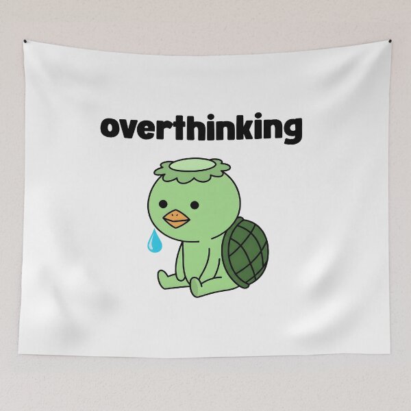 Item preview, cute overthinking kappa designed and sold by Rockveil Co..